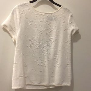 Zadig & Voltaire Deluxe White Sequin Too